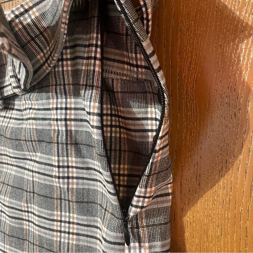 Have Plaid Mini Skirt in Black and Cream - Picture 4 of 5